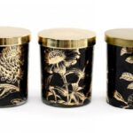 LUXE FLOWER CANDLE POT WITH TASSLE LID