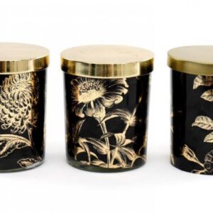 LUXE FLOWER CANDLE POT WITH TASSLE LID