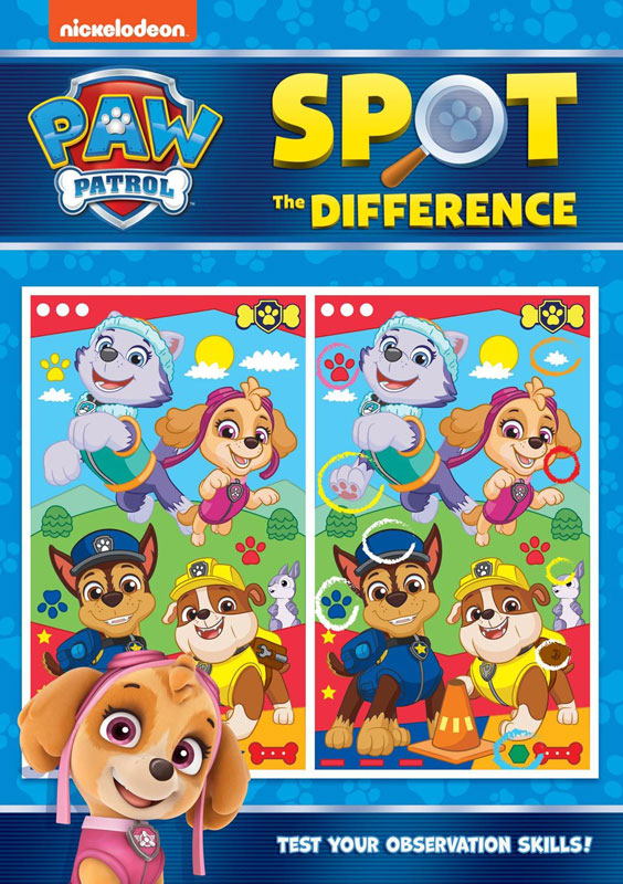 PAW PATROL SPOT THE DIFFERENCE BOOK