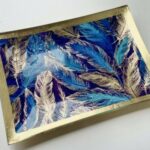 10X14CM FEATHER TRINKET DISH