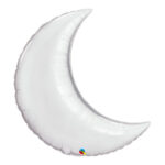 SILVER CRESCENT MOON 35 INCH FOIL