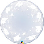 GRADUATION CAPS 24IN DECO BUBBLE