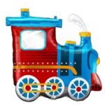TRAIN CHOO CHOO SHAPE 25IN X 22IN