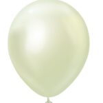 KALISAN 12″ MIRROR GREEN GOLD BALLOONS