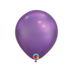 QUALATEX CHROME PURPLE 11″ (PACK OF 25 ROUND BALLOONS).