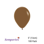 SEMPERTEX 5″ ROUND FASHION CHOCOLATE BALLOONS