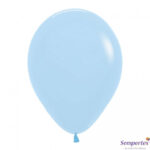 SEMPERTEX 12″ ROUND PASTEL MATTE BLUE BALLOONS PK50