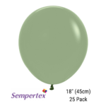 SEMPERTEX 18″ ROUND FASHION EUCALYPTUS BALLOONS