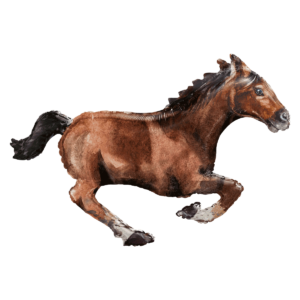 HORSE GALLOPING SHAPE 40IN