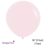 SEMPERTEX 36″ ROUND PASTEL MATTE PINK BALLOONS