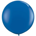 QUALATEX DARK BLUE 36″ (PACK OF 2 ROUND BALLOONS).