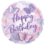 ANAGRAM 17″ FLUTTERS HAPPY BIRTHDAY FOIL BALLOON