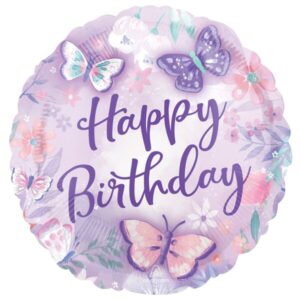 ANAGRAM 17" FLUTTERS HAPPY BIRTHDAY FOIL BALLOON