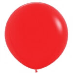 SEMPERTEX 36″ ROUND RED FASHION BALLOONS