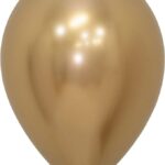 SEMPERTEX 24″ ROUND REFLEX GOLD BALLOONS