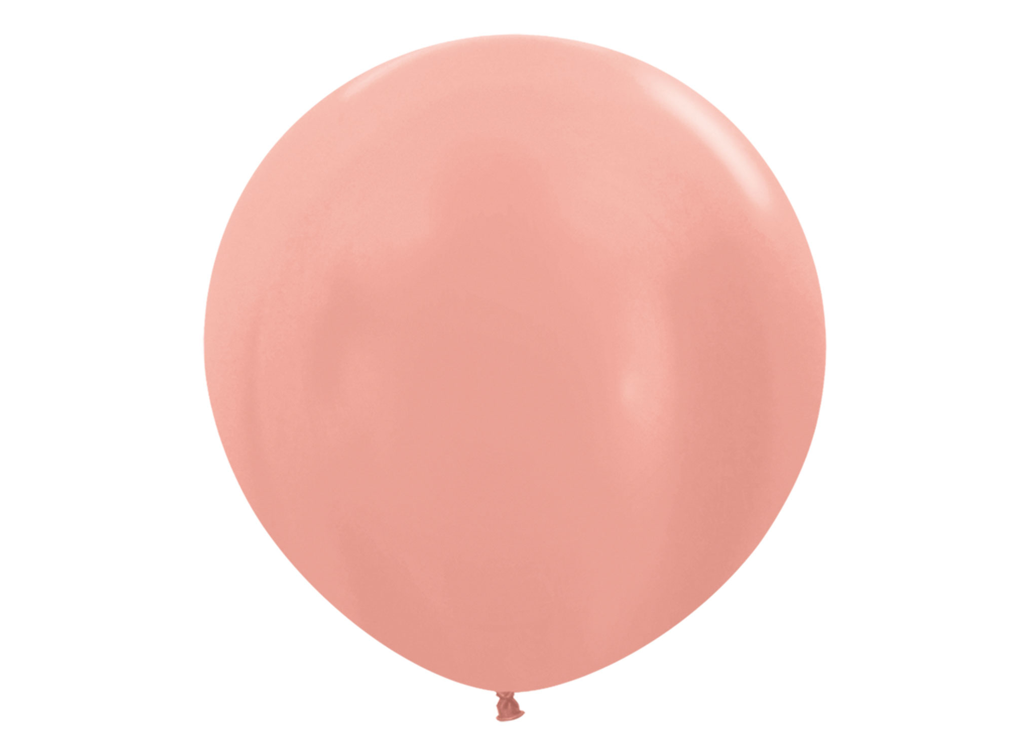 SEMPERTEX METALLIC ROSE GOLD 568 24"(PACK OF 3 ROUND BALLOONS).