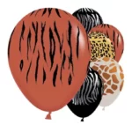 SEMPERTEX 12″ ROUND ANIMAL PRINT MINK ASSORTED BALLOONS