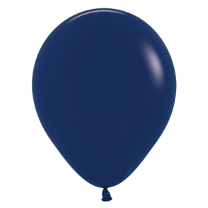 SEMPERTEX 12" ROUND FASHION NAVY BLUE BALLOONS 50'S