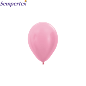 SEMPERTEX 12" ROUND SATIN PINK BALLOONS PK50