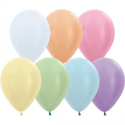 SEMPERTEX 5" ROUND SATIN ASSORTED BALLOONS