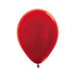 SEMPERTEX 5″ ROUND METALLIC RED BALLOONS