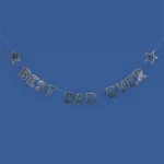 GOLD AND NAVY BEST DAD EVER BANNER