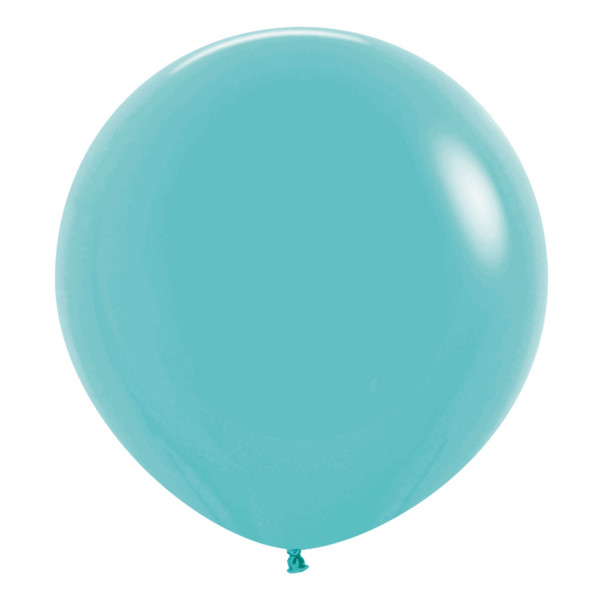 SEMPERTEX FASHION CARIBBEAN BLUE 24" (PACK OF 3 ROUND BALLOONS).