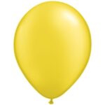 QUALATEX PEARL CITRINE YELLOW BALLOONS 5″(PACK OF 100 ROUND BALLOONS).