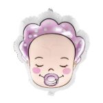 PARTYDECO 16 X 18″ BABY GIRL HEAD SHAPE BALLOON