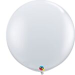 QUALATEX DIAMOND CLEAR 36″ (PACK OF 2 ROUND BALLOONS).