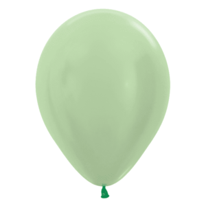 SEMPERTEX 5" ROUND SATIN GREEN BALLOONS