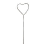 GLITZ SILVER HEART CAKE  SPARKLER