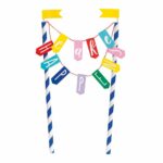 UNIQUE CAKE HAPPENS BUNTING CAKE TOPPER