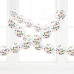 UNIQUE 12″ LATEX CONFETTI BALLOON GARLAND KIT 15PC