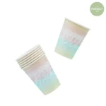 ECO RAINBOW HAPPY BIRTHDAY CUPS PK8