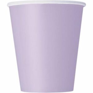 UNIQUE LAVENDER 9OZ CUPS PK14