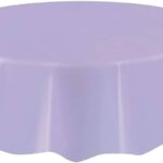 UNIQUE 84″LAVENDER ROUND TABLECOVER