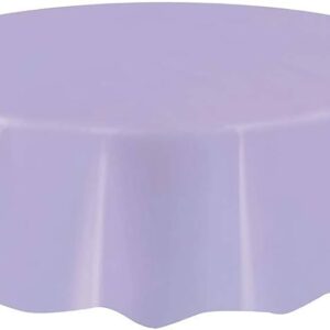 UNIQUE 84"LAVENDER ROUND TABLECOVER
