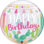 QUALATEX 22″ LLAMA HAPPY BIRTHDAY BUBBLE BALLOON