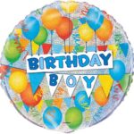 UNIQUE 18″ BIRTHDAY BOY PRISMATIC BALLOON