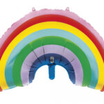 UNIQUE 36″ RAINBOW GIANT FOIL BALLOON