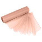 ORGANZA SHEER ROLL 29CMX25M ROSE GOLD