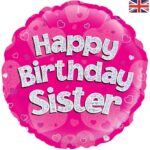 OAKTREE 18″ HAPPY BIRTHDAY SISTER FOIL BALLOON