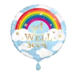 UNIQUE 18″ RAINBOW GET WELL SOON  FOIL BALLOON