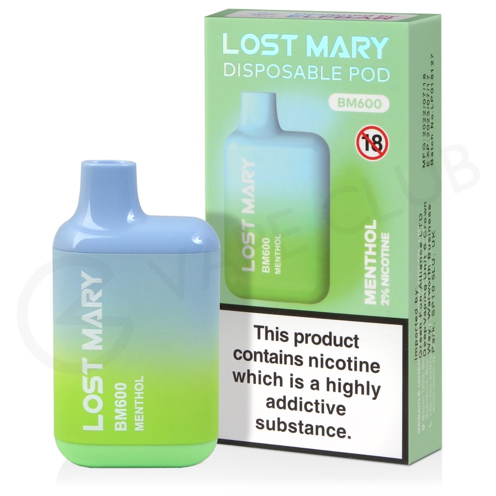 LOST MARY BM600 DISPOSABLE VAPE MENTHOL