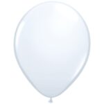 QUALATEX WHITE 5IN (PACK OF 100 ROUND BALLOONS).