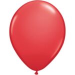 QUALATEX RED 5IN (PACK OF 100 ROUND BALLOONS).