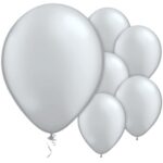 QUALATEX SILVER 5″ BALLONS PK100