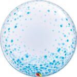 CONFETTI DOTS BLUE 24″ DECO BUBBLE