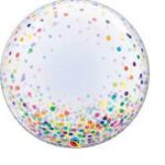CONFETTI DOTS COLOURFUL 24″ DECO BUBBLE